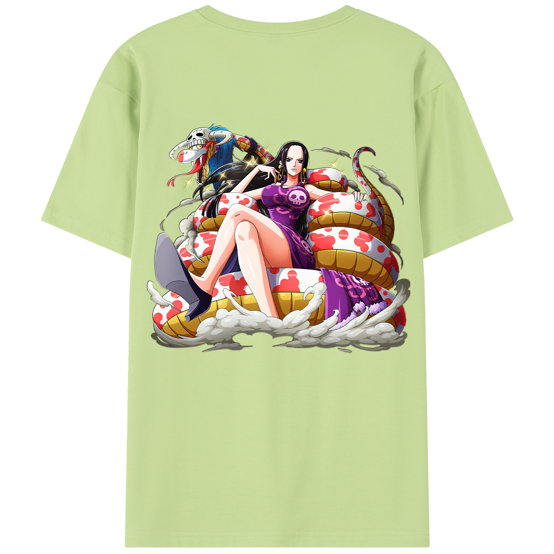 ワンピース ボア・ハンコック ONE PIECE Boa·Hancock 綿100％半袖Tシャツ（背面プリント）